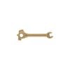 Justrite Brass Alloy Drum Bung Wrench for many 2in or 3/4in Bung Caps, small image number 3
