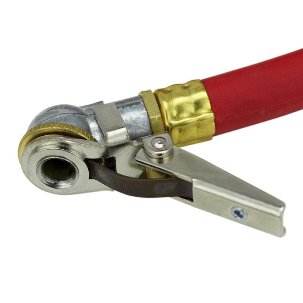 Milton 573A Pro Analog Pistol Grip Inflator Gauge - 36in Hose and Ball Chuck with Clip - 230 PSI, large image number 2
