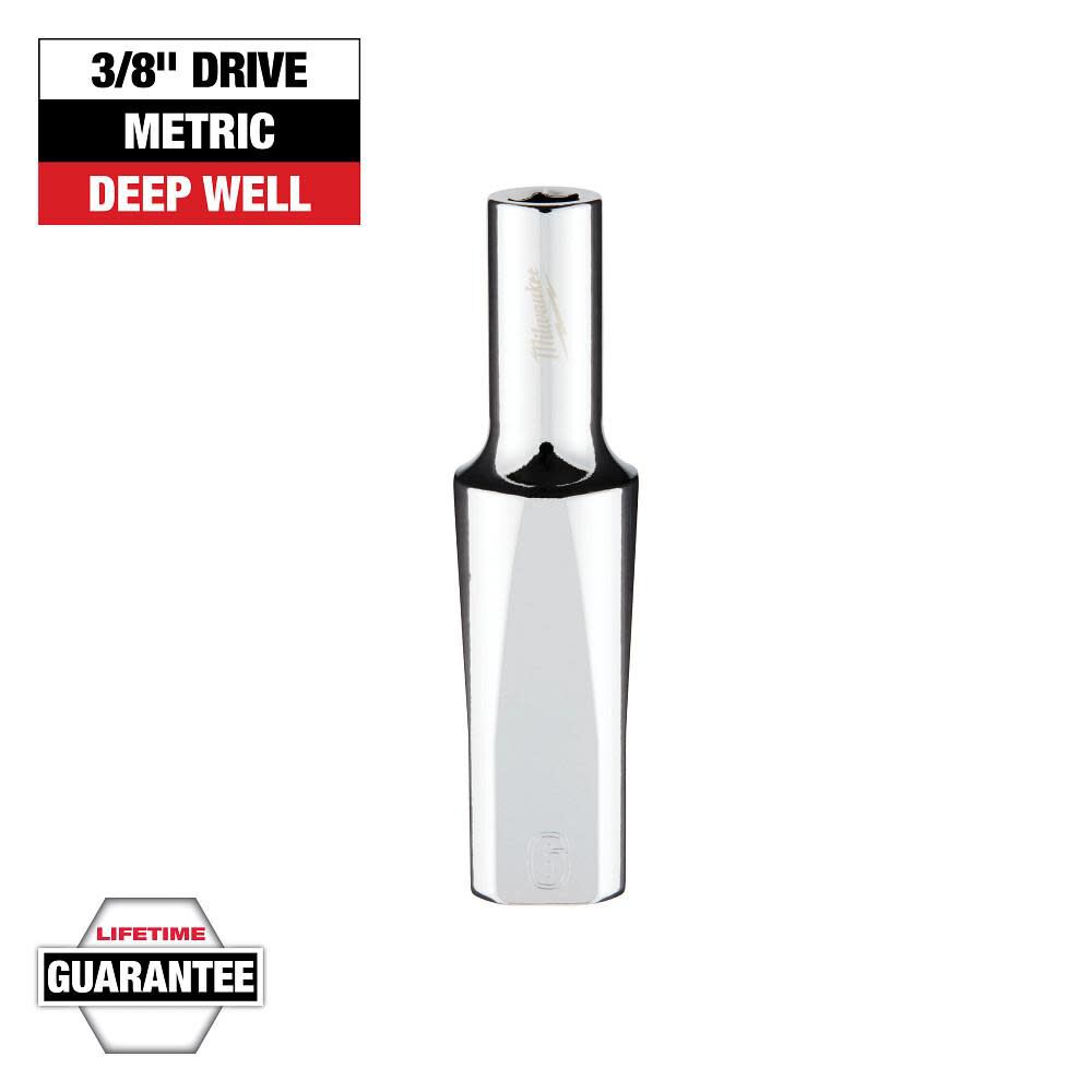 Milwaukee 3/8 in. Drive 6mm Metric 6-Point Deep Socket, large image number 9