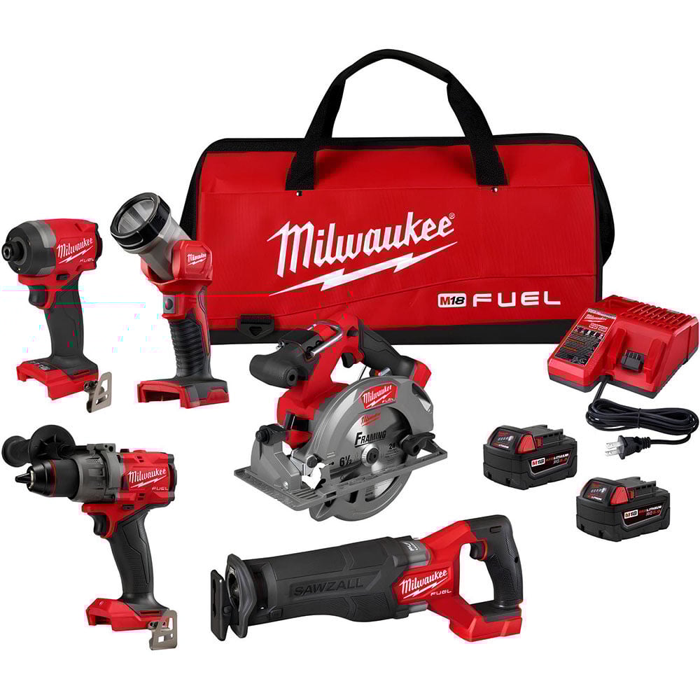Milwaukee M18 FUEL 5 Tool Combo Kit - 3697-25