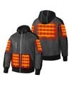 ORORO Wayne Unisex 5-Zone Heated Full-Zip Hoodie, small image number 2