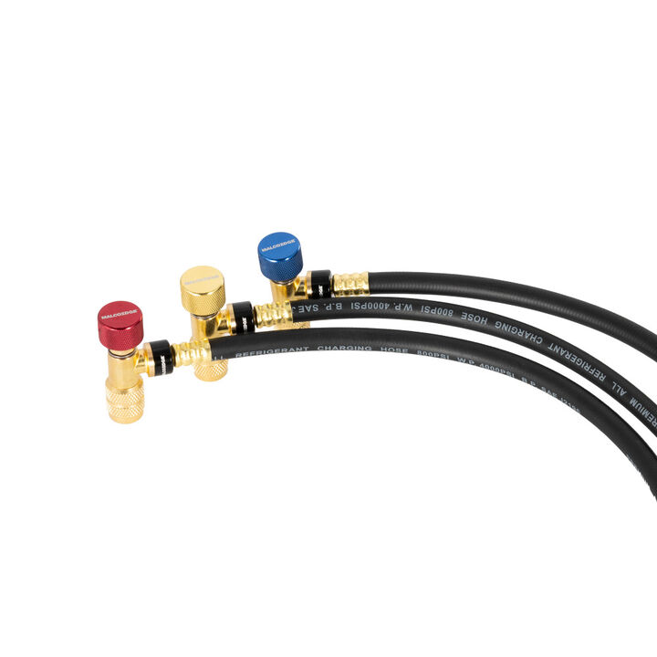 Malco Products 72 Inch x 1/4 Inch Diameter Safe Seal Refrigerant Hose Set 3 Pieces, large image number 1