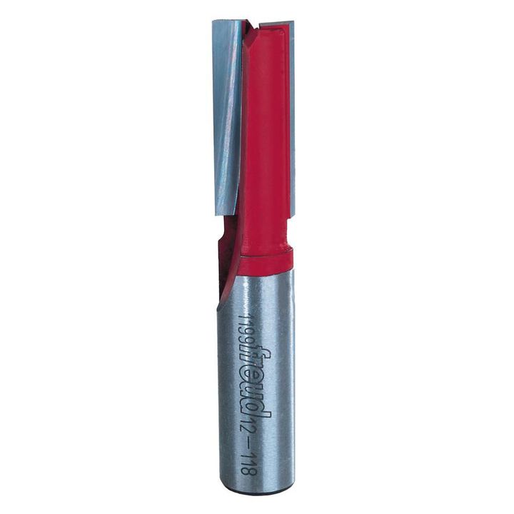 Freud 1/2 In. (Dia.) Double Flute Straight Bit with 1/2 In. Shank, large image number 0