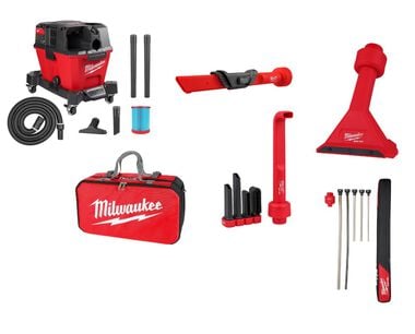 Milwaukee M18 Wet/Dry Vacuum (Bare Tool) Mechanical/ Plumbing Bundle