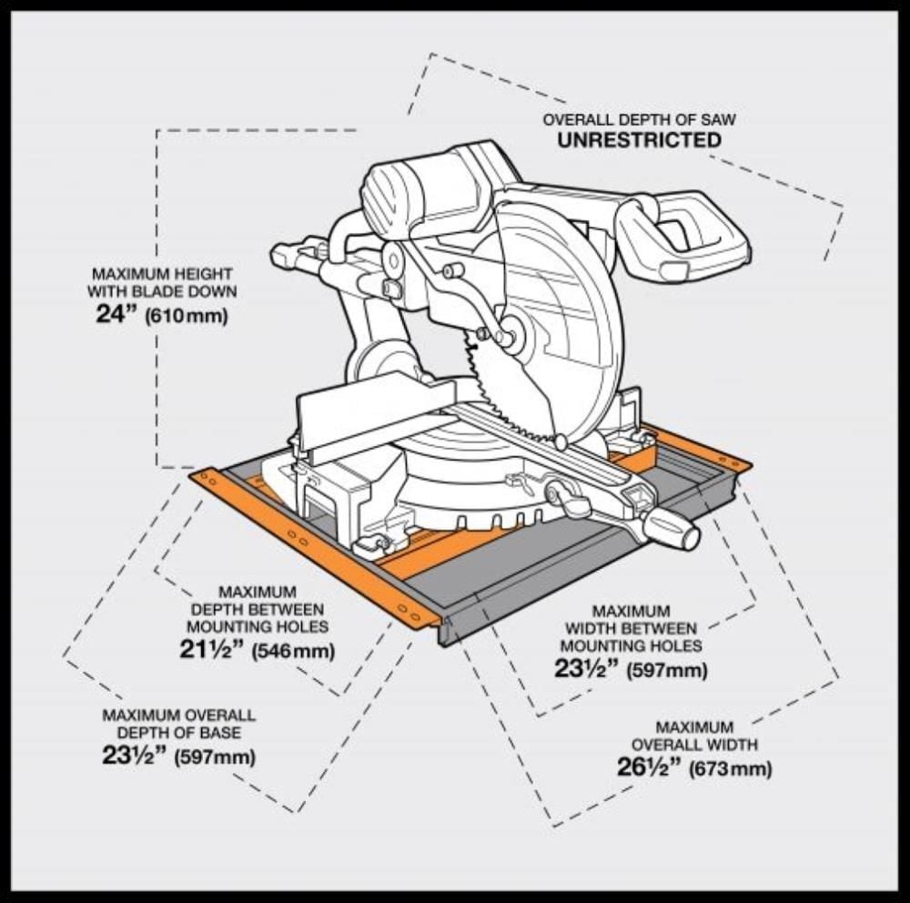Bora Portamate Portacube STR Miter Saw Work Station, large image number 2
