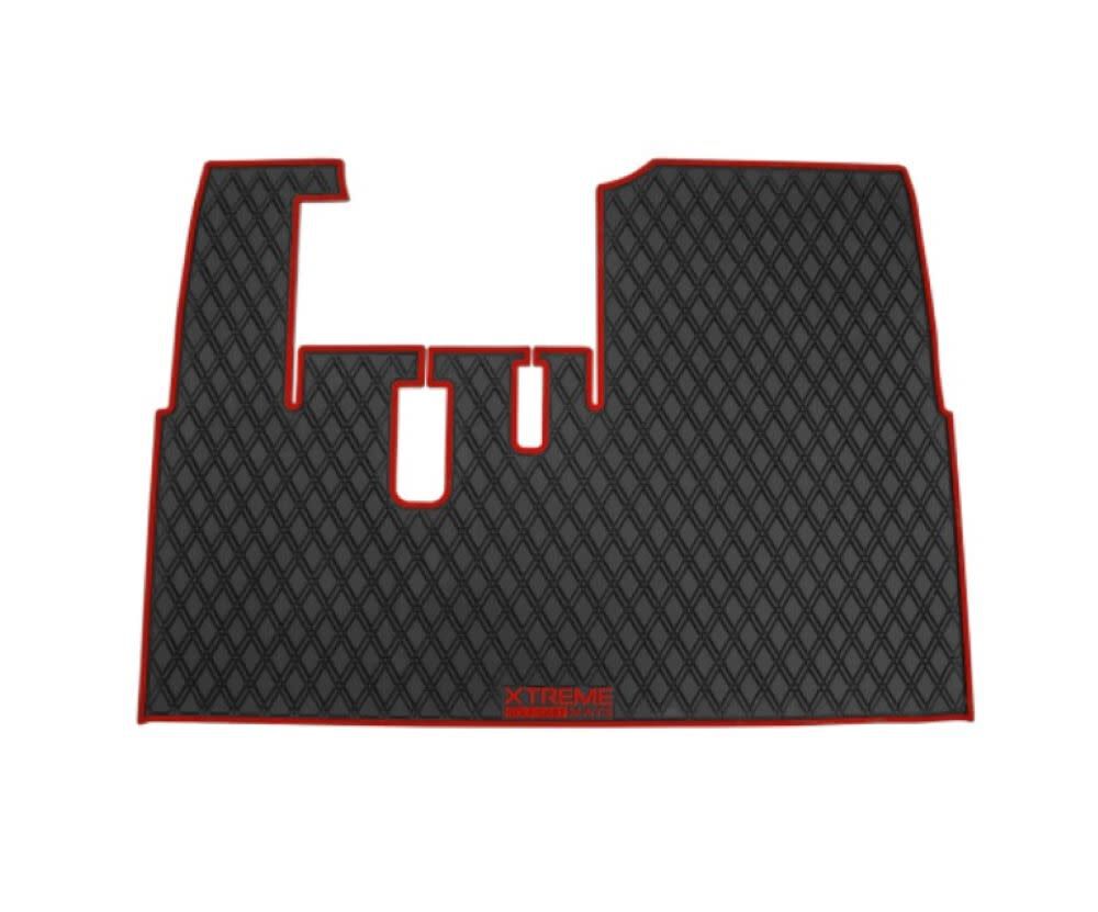 Xtreme Mats Golf Cart Floor Mat ICON & Red, large image number 1
