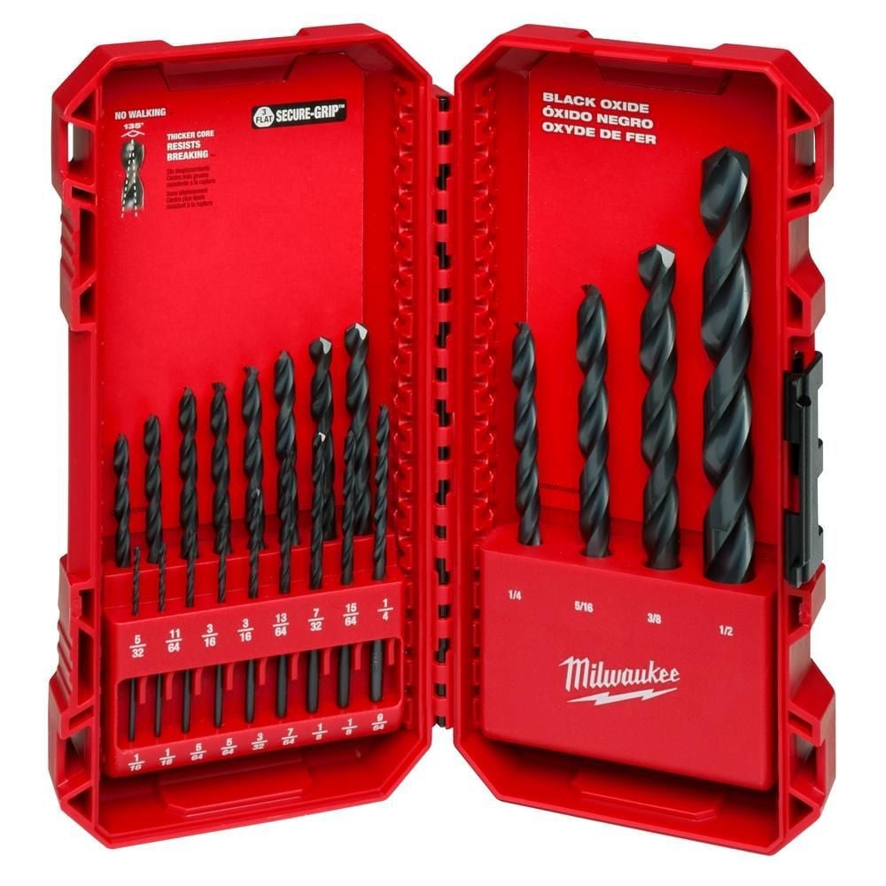 Milwaukee 21-Piece Thunderbolt Black Oxide Drill Bit Set, large image number 1