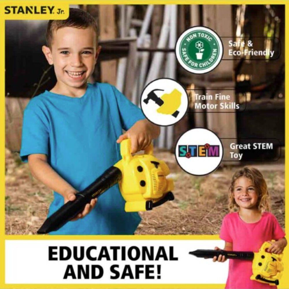 Stanley Jr Kids Battery-Powered Leaf Blower Toy, large image number 5