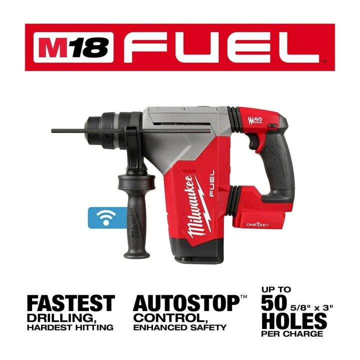 Milwaukee M18 FUEL 1 1/8inch SDS Plus Rotary Hammer with ONE KEY (Bare Tool), large image number 2