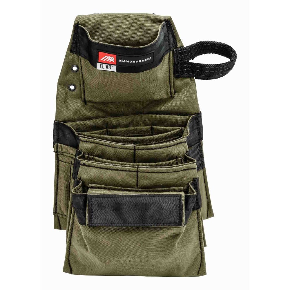 Diamondback Toolbelts Left Side Elias 2.0 Dominant Tool Belt Pouch, Ranger Green – DB2-46-GR-L-A