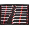 Proto Combination Wrench 12 Point Foamed Insert Set 18pc, small image number 1