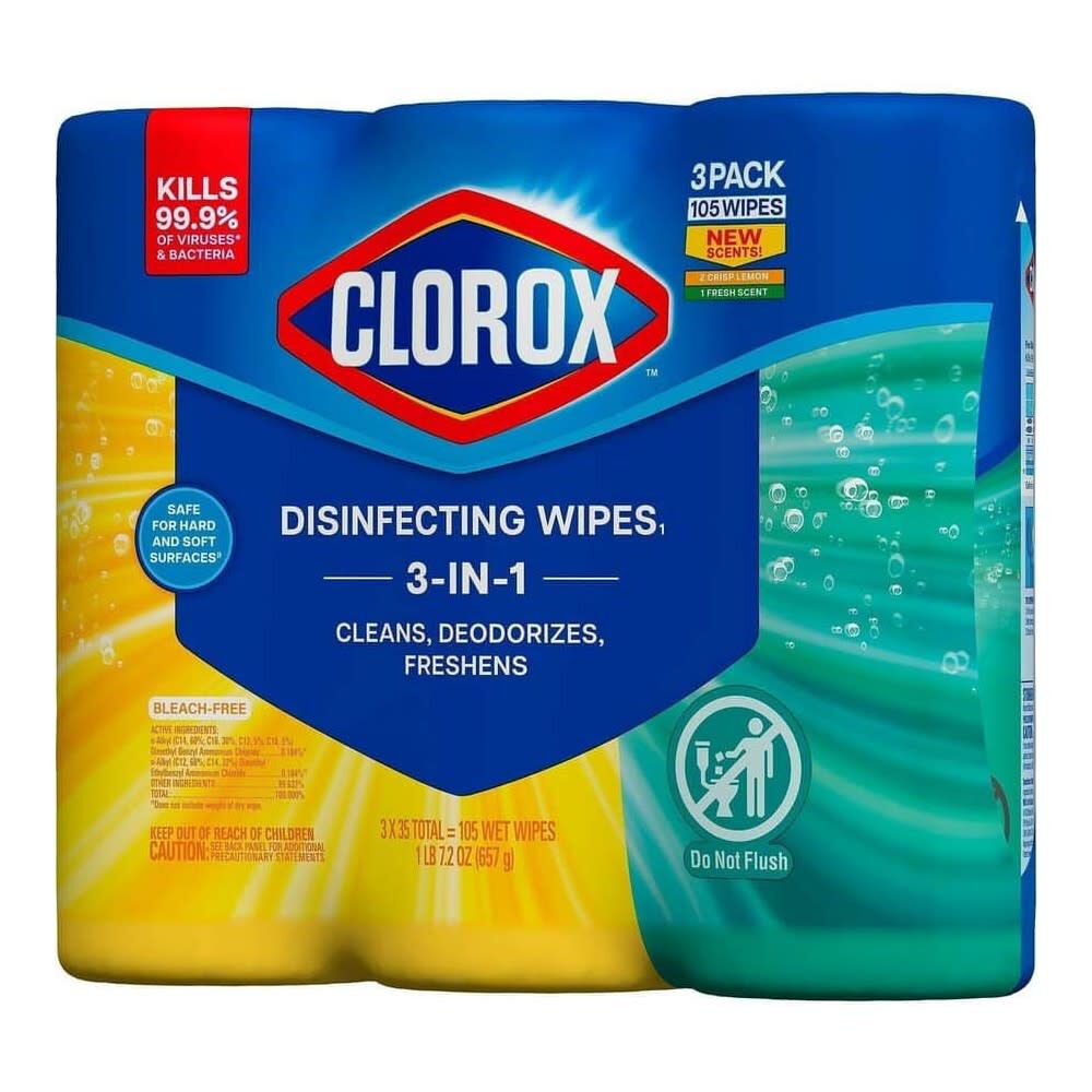 Clorox Disinfecting Cleaning Wipes, 3 Canisters, large image number 13