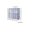 Justrite Aluminum Gas Cylinder Cabinet Locker Combo for 20-33 Lbs Cylinder, small image number 2