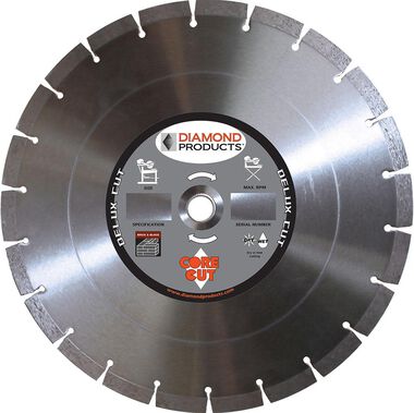 Diamond Products 14 In. x .125 x 1 In. Delux-Cut Masonry Blade