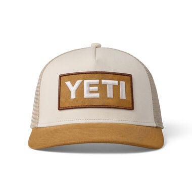 Yeti Logo Fx Suede Brim Khaki/Tan Fishing Net Trucker Hat 21023003924 -  Acme Tools
