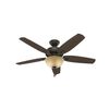 Hunter Fan Builder Deluxe Ceiling Fan 52in Bronze Brazilian Cherry, small