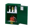 Justrite 12 Gallon Green Steel Self Close Pesticides Safety Cabinet, small image number 2