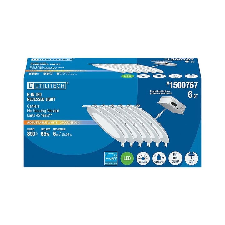 Feit Electric 13W 850 Lumens LED Selectable Recessed Downlight White, large image number 2