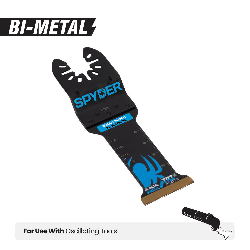Spyder 1-1/4 Inch Extended Reach Bi-Metal General Purpose Oscillating Blade, large image number 4