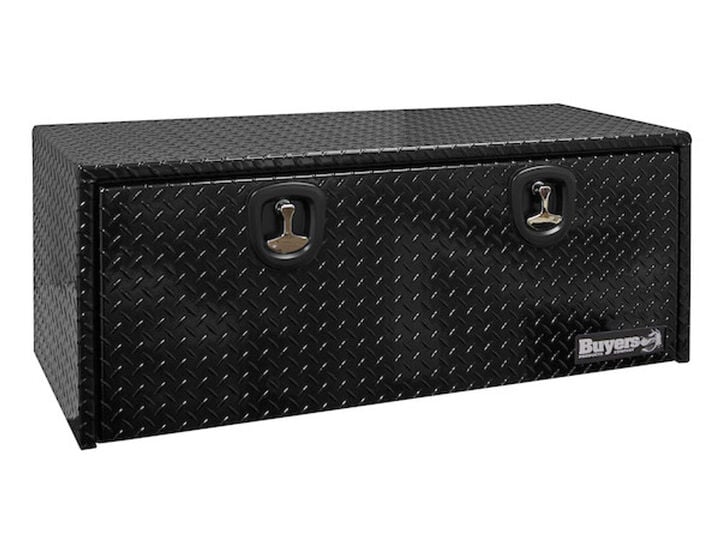 Buyers Products Company 18x18x48 Inch Black Diamond Tread Aluminum Underbody Truck Box, large image number 0
