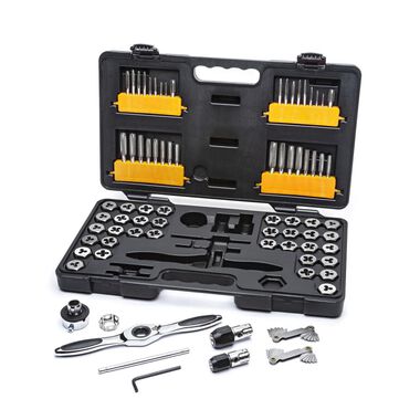 GEARWRENCH 77 Piece Ratcheting Tap and Die Set SAE/Metric, large image number 0