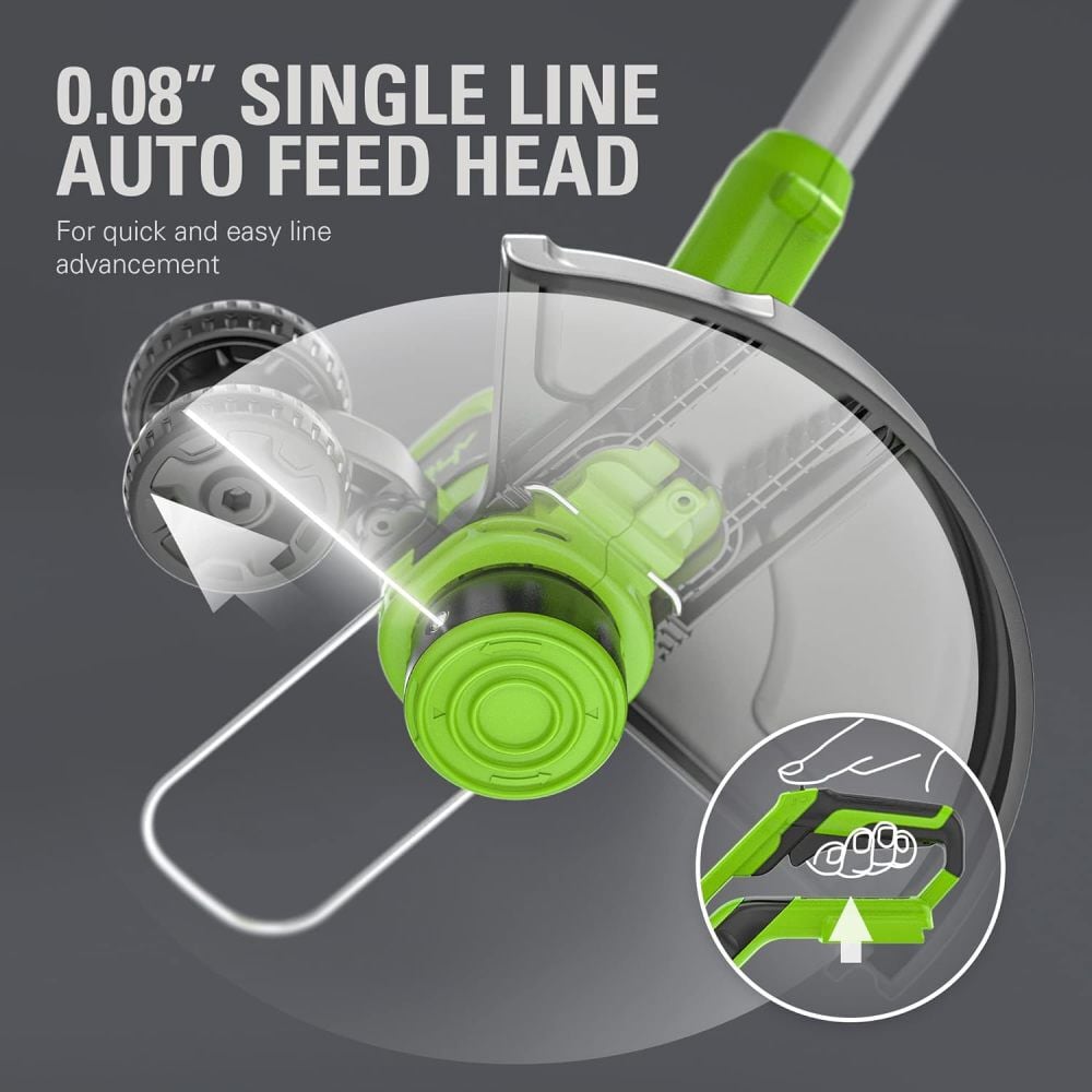 Greenworks 24V String Trimmer with 4Ah Battery & Charger Kit, large image number 6
