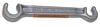 Reed Mfg Valve Wheel Wrench, Double-End, 1/2 and 21/32 Inch Hook Opening VW0 (02830), small
