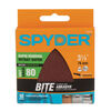 Spyder Detail Sander, 80 Grit Alum Oxide, Hook & Loop, 3-1/8 Inch Mouse, 10 Pieces, small image number 1