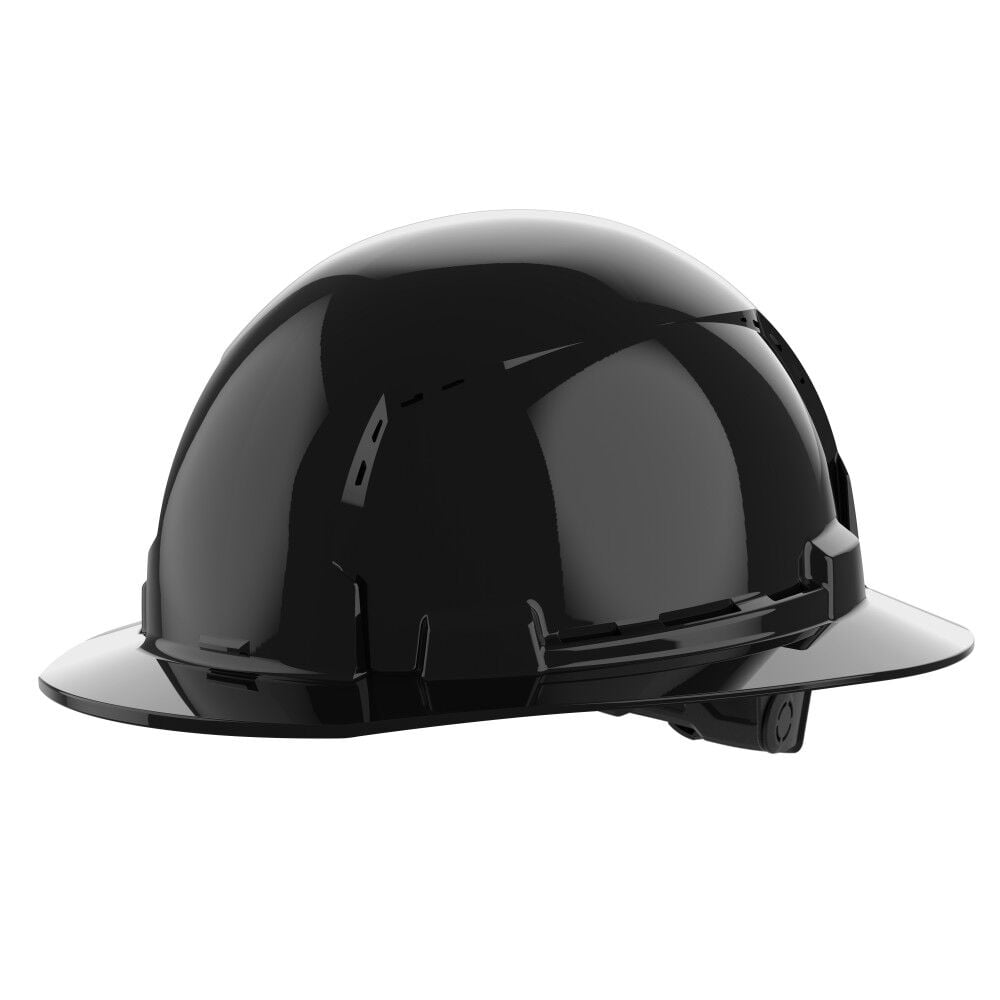 Milwaukee Black Full Brim Vented Hard Hat with 6pt Ratcheting Suspension Type 1 Class C - 48-73-1231