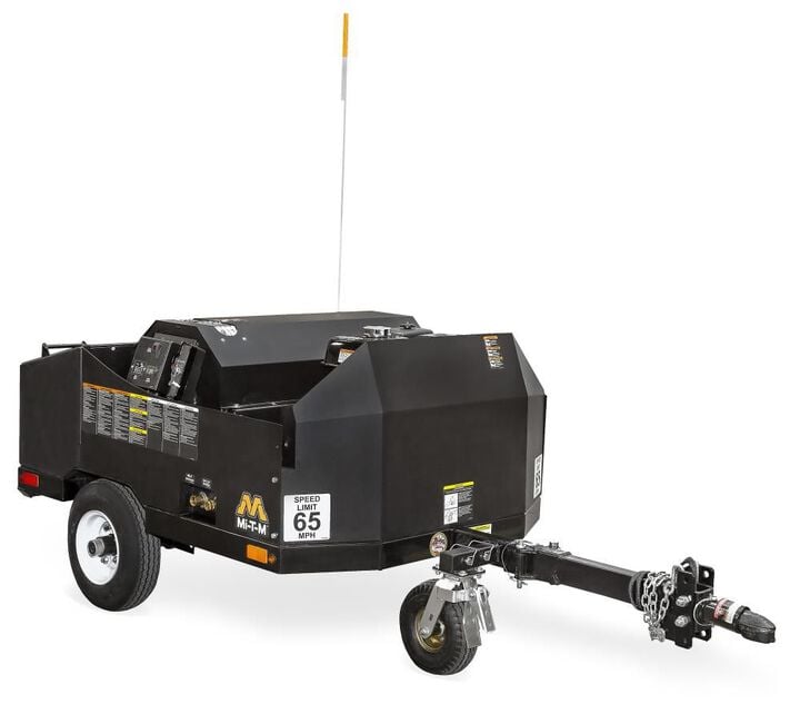 Mi T M Hot Water Mini Trailer 4000 PSI 3.7 GPM Gas Powered Hot Water Pressure Washer with 4 Spray Tips
