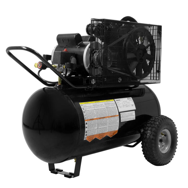 Industrial Air Compressor 20 Gallon 1.6 HP Portable Cast Iron Belt Drive, large image number 3