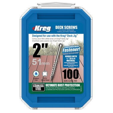 Kreg #8x2 SS CRS PH Deck Screw - 100ct.
