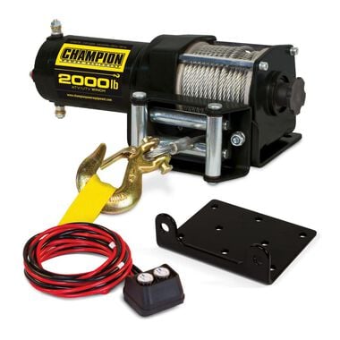 Champion Power Equipment 2000-lb. ATV/UTV Winch Kit