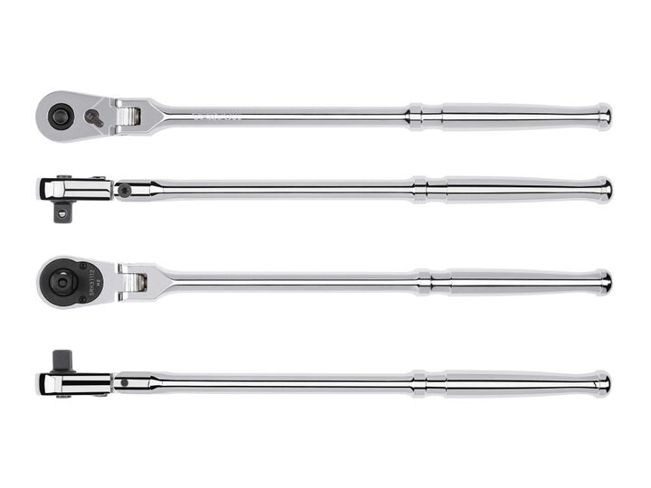 Tekton 3/8 Inch Drive x 12 Inch Flex Head Quick-Release Long Ratchet, large image number 1