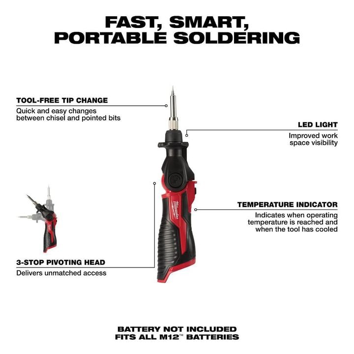 Milwaukee M12 Soldering Iron, large image number 1