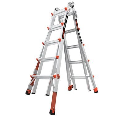 Little Giant Safety Revolution M22 Aluminum Type-1A 300lb Telescoping Multi-Position Ladder with Ratchet Leg Leveler, large image number 0