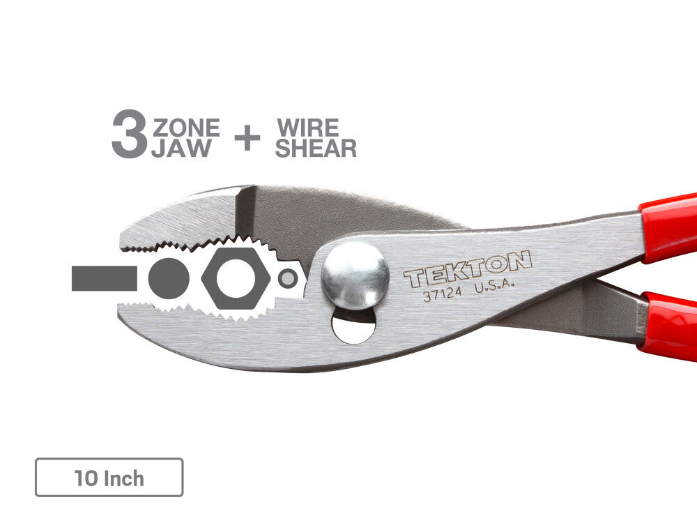 Tekton Slip Joint Pliers Set, 3-Piece (6-1/2, 8, 10 Inch), large image number 6