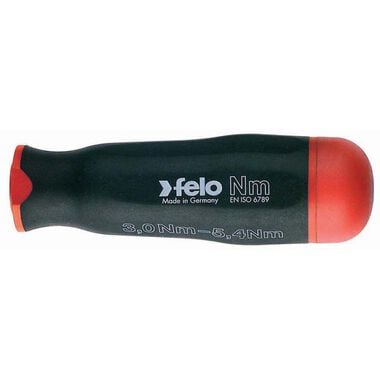 Felo Torque Limiting Handle 26.6 to 47.8 Lb-In Handle Length: 4.13 In.