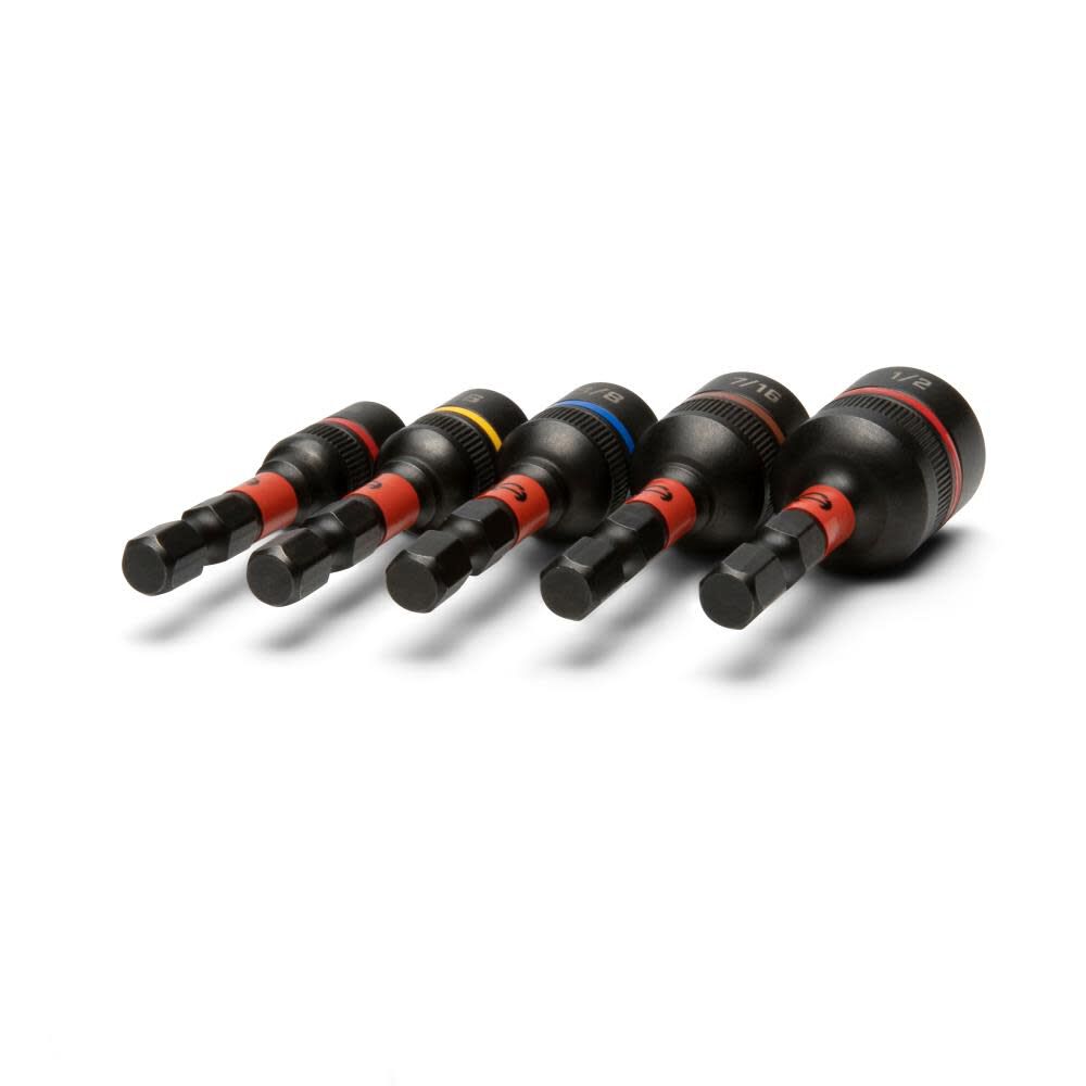 Crescent APEX Bolt Biter Impact Nut Driver and Extractor Set 5pc