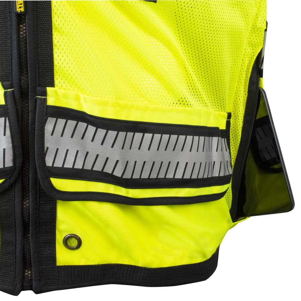 DEWALT Class 2 Heavy Duty Surveyor Vest, Hi-Vis, 3X, large image number 8
