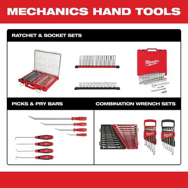 Milwaukee 1/2in Drive Ratchet & Socket Set with PACKOUT Organizer 47pc, large image number 12
