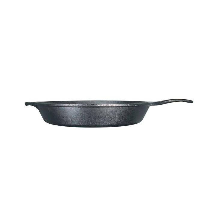 Lodge Cast Iron 15 Inch Black Cast Iron Seasoned Skillet, large image number 2