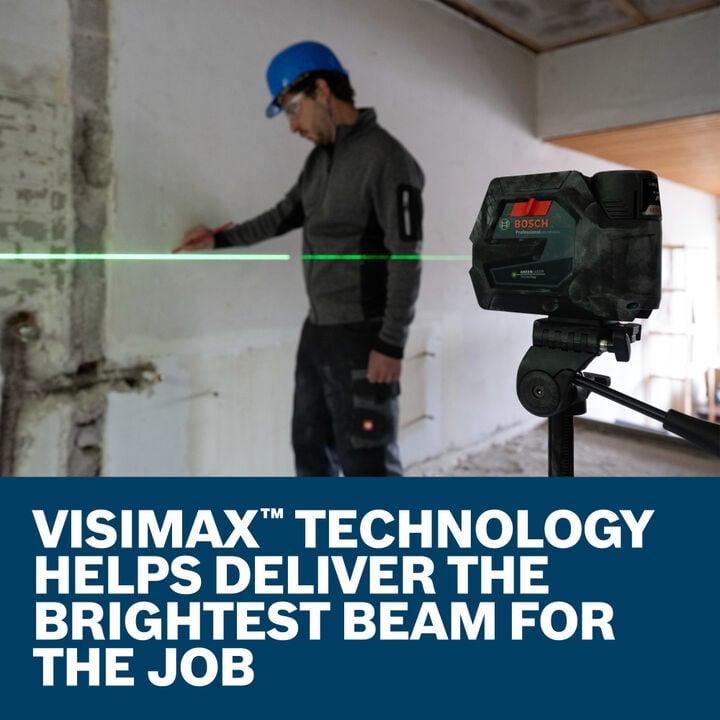 Bosch 12V Max Green-Beam Cross-Line Laser Kit, Reconditioned, large image number 4