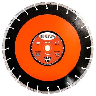 Diamond Products 15 In. x .125 In. x UNV HD Maxx Heavy Duty Orange High Speed Blade, large image number 0