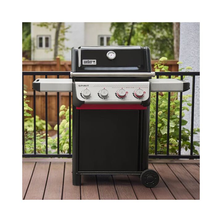 Weber Spirit E-425 26.6 Inch 4 Burner 35000 BTU Black Natural Gas Grill, large image number 7