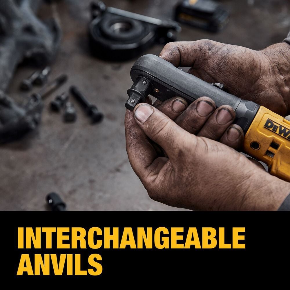 DEWALT 20V MAX XR 3/8 in & 1/2 in Sealed Head Ratchet Cordless (Bare Tool), large image number 4