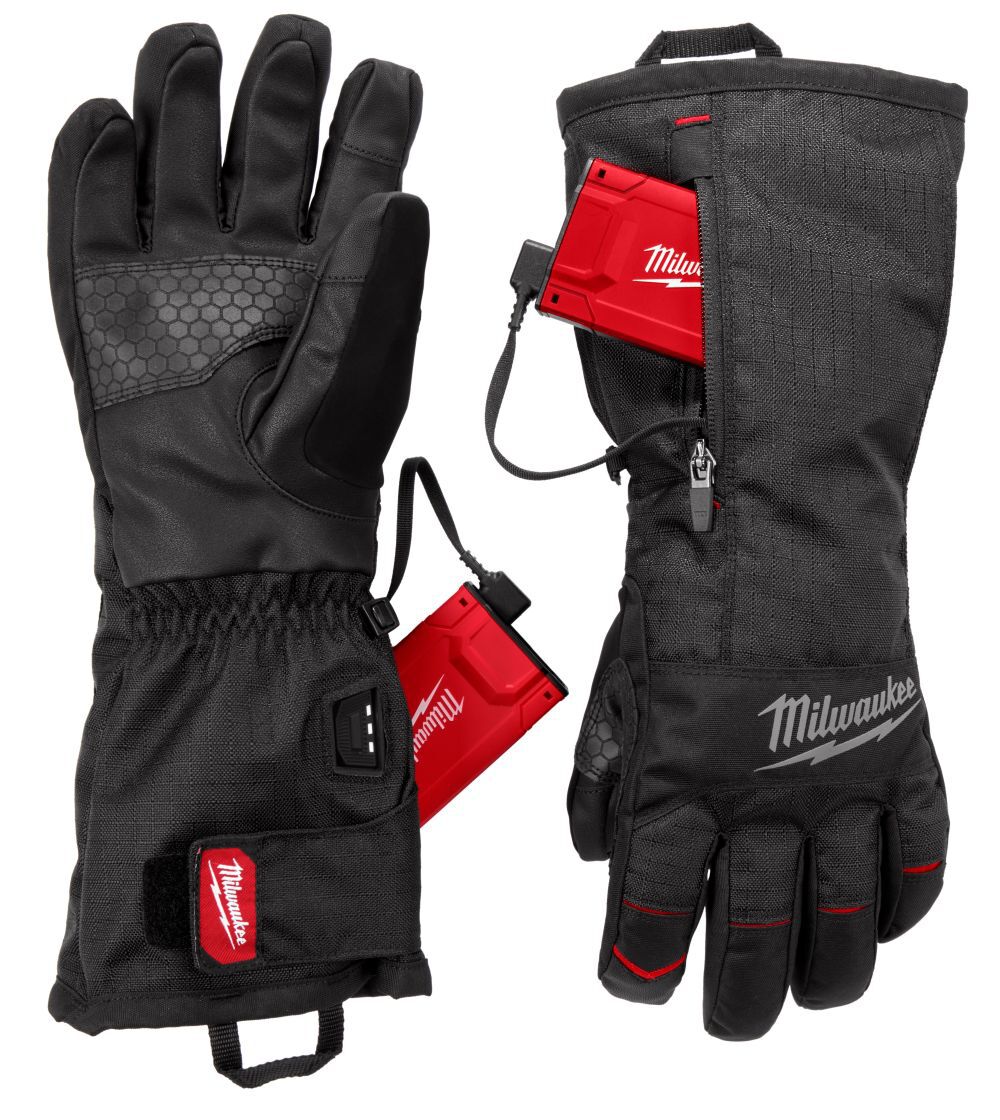 Milwaukee Heated Winter Gloves, Black, Size 2XL – M700B-212X