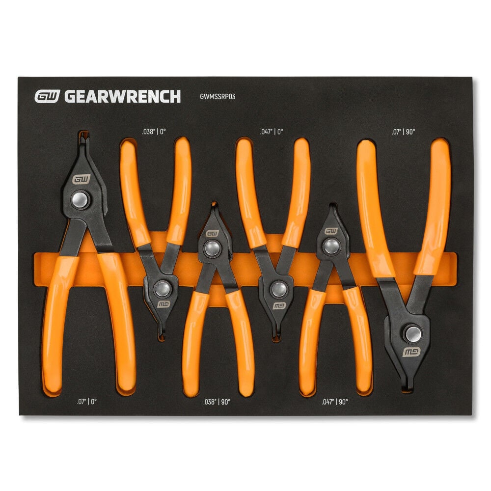 GEARWRENCH Push Button Convertible Snap Ring Pliers Set, large image number 1