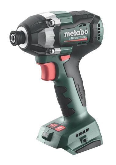 Metabo SSD 18 LT 200 BL 18V 1/4in Hex Brushless Impact Driver (Bare Tool), large image number 0