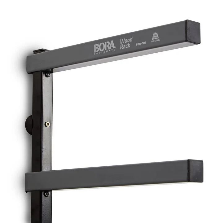 Bora Portamate Wood Rack 6 Tier Wall Mounted Gray/Black, large image number 5